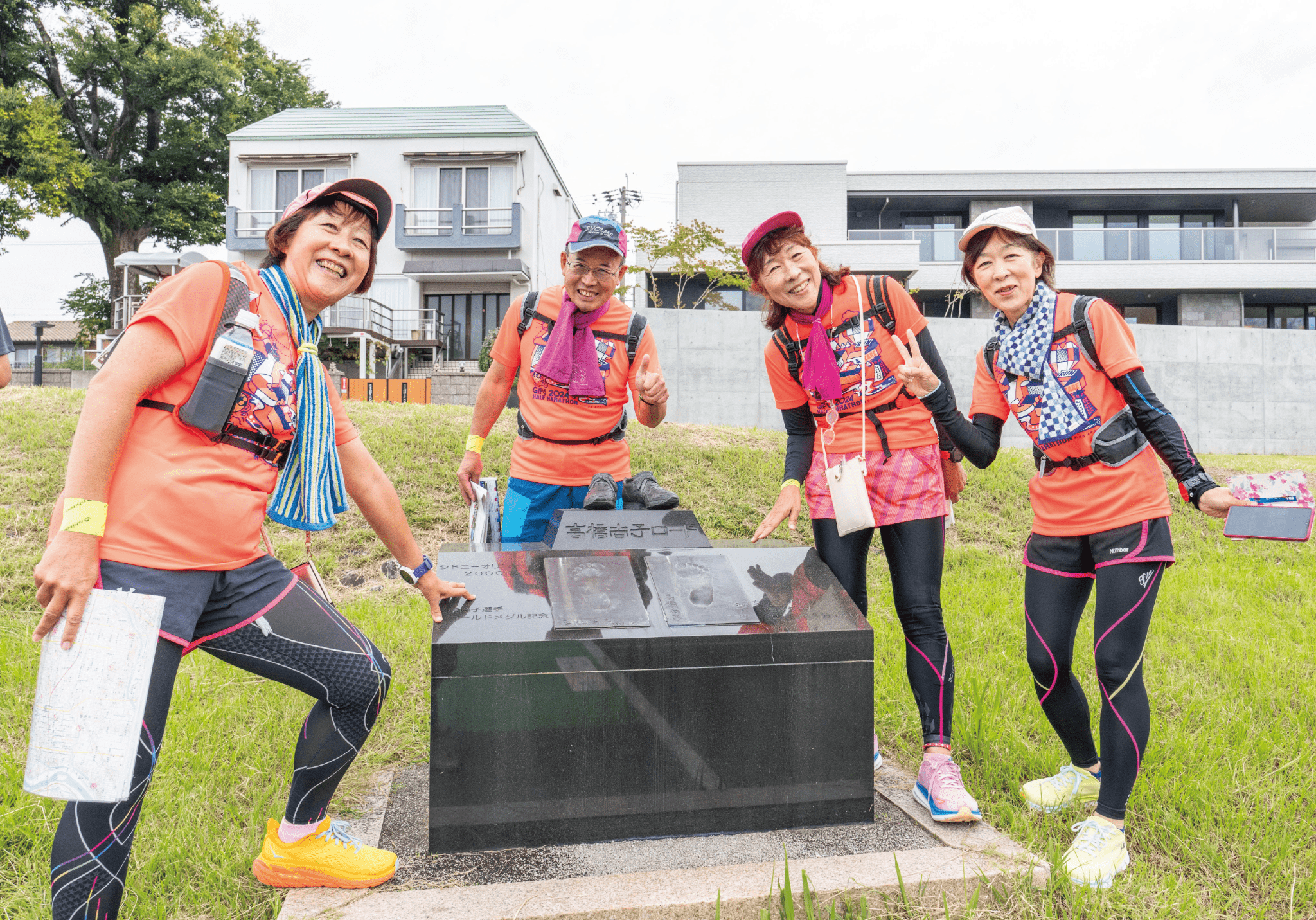 高橋尚子ロードでパチリ