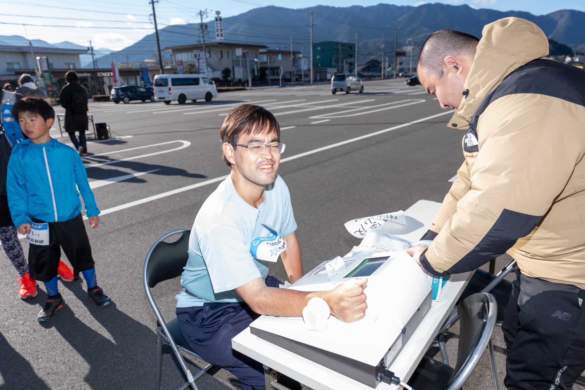 骨密度を測定です..どんな結果になるかどきどきです